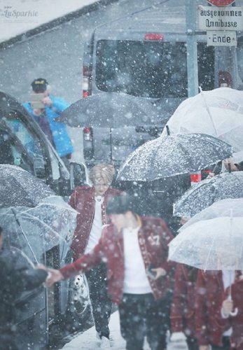鹿晗红衣雪地撑伞画面唯美似漫画少年 跑男最新路透照-多多发布网(图3) 鹿晗红衣雪地撑伞画面唯美似漫画少年 跑男最新路透照-多多发布网(图3)